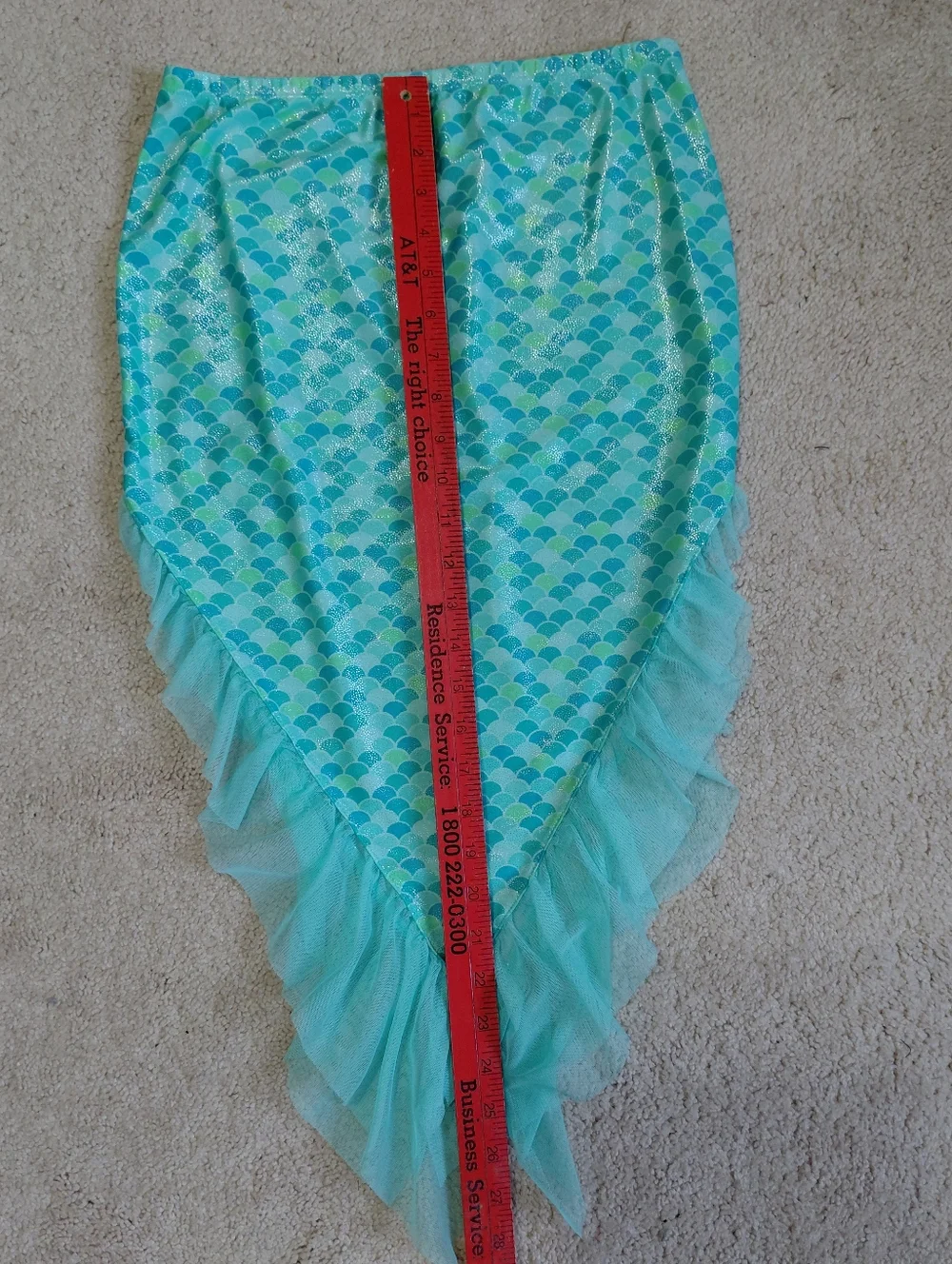 Mermaid-Scale Swim Skirt Cover-Up